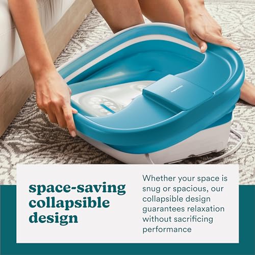 Collapsible Foot Spa with Heat Maintenance & Pumice Stone