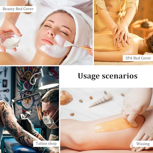 Disposable Bed Sheets 200 Pcs 31"x 71" Massage Table Cover Non Woven Fabric SPA Sheet Breathable for Massage Beauty Tattoo(White)