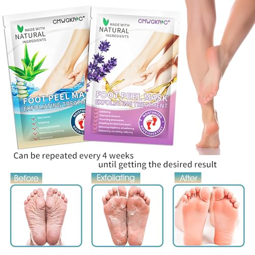 5 Pack Foot Peeling Mask for Soft, Exfoliated Feet - Lavender & Aloe