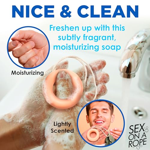 XR PLAY HARD Weeny Washer ? Ring-Shaped Weenie Soap Bar for Shaft Cleaning, Mild Scent, Fun Novelty Bath Soap for Men