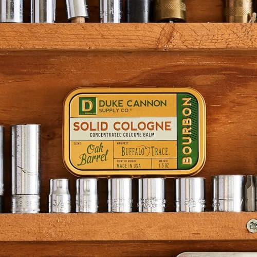 Duke Cannon Solid Cologne for Men Bourbon - Balm Tin