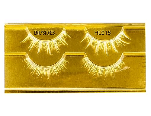 White Halloween Cosplay Eyelashes Upper Lower Lash Set