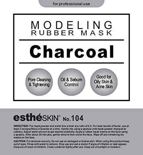 estheSKIN No.104 Charcoal Modeling Rubber Mask for professional use, 35 Oz.