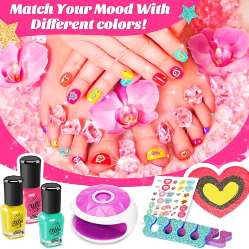 Kids Spa Day Kit - Foot Spa, Nail Dryer, Bath Bombs & Accessories