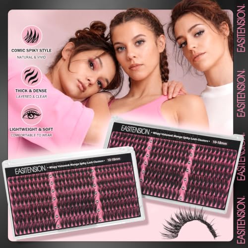 Manga Lash Clusters D Curl 10-18mm DIY Eyelash Extensions 210pcs