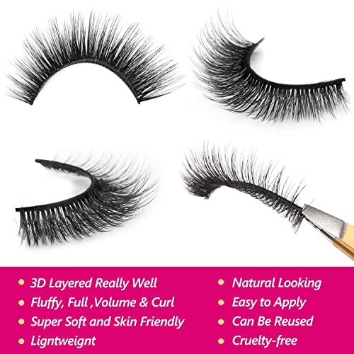 Eliace 3D Mink False Eyelashes Cat Eye Lashes 15 Pairs