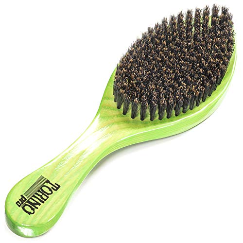 Torino Pro Medium Curved Wave Brush By Brush King #1960-360 Curved Medium - Extra firm Medium bristles with Wavy design handle - for 360 waves - Great for coarse hair wavers