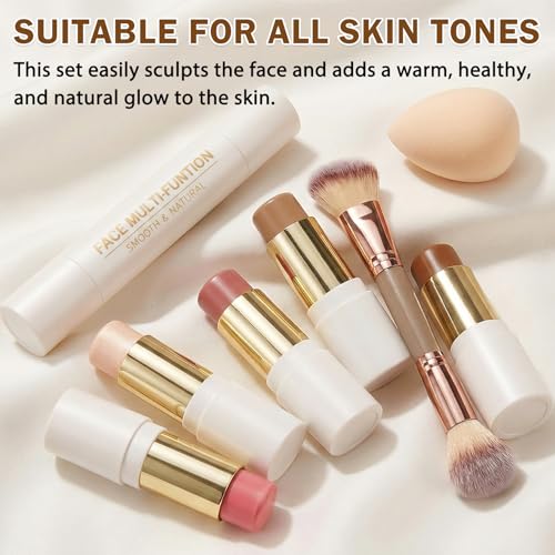 6-in-1 Cream Contour & Highlighter Stick Makeup Kit