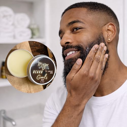 Beard Balm for Men - Cocoa Lust - Deep Conditioning Mustache & Beard Care for Growth, Softening, Grooming, & Styling - Shea Butter, Beeswax, & All Natural Oils - 2oz