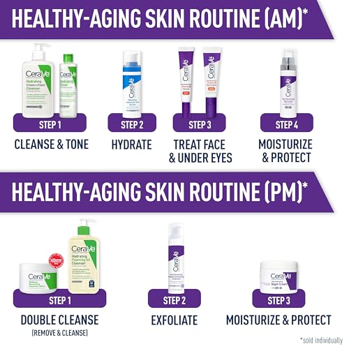 CeraVe Skin Renewing Night Cream | Peptide & Ceramide Moisturizer