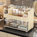 Makeup Organizer with Drawers - Elegant Vanity Storage Case