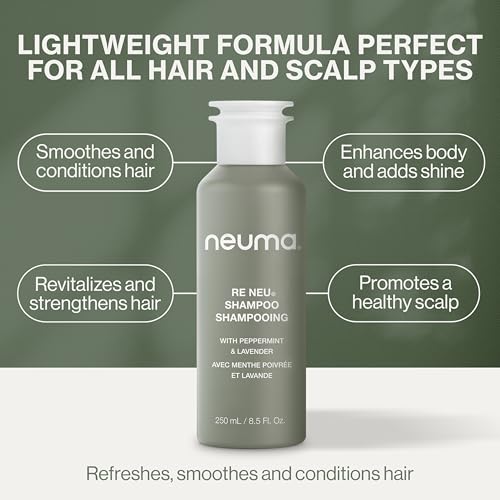 NEUMA Re Neu Conditioner 8.5 Fl. Oz. Revitalizing Conditioner Sulfate Free Paraben Free, Peppermint & Vanilla Scent