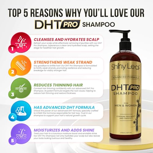 Shiny Leaf DHT Pro Shampoo for Thinning Hair, 16 oz