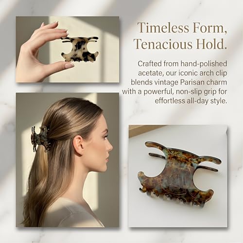 4-Piece Claw Hair Clips Set for Women - Thin to Thick Hair