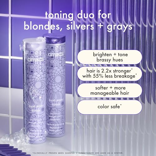 amika bust your brass cool blonde strength repair conditioner