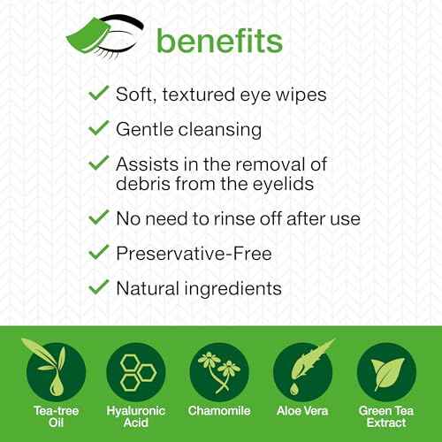 Opti-Soothe Preservative-Free Eyelid Wipes - 30 Moist Towelette For Daily Eyelid Cleaning - Preservative-free - Soothing, Moisturising, Natural Ingredients