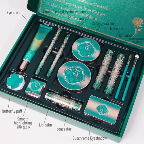 O'CHEAL 13-Piece Makeup Gift Set with Full Face Cosmetics & Tools