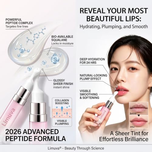 Brightening Lip Serum & Treatment Balm - Hydrating Pink Gloss