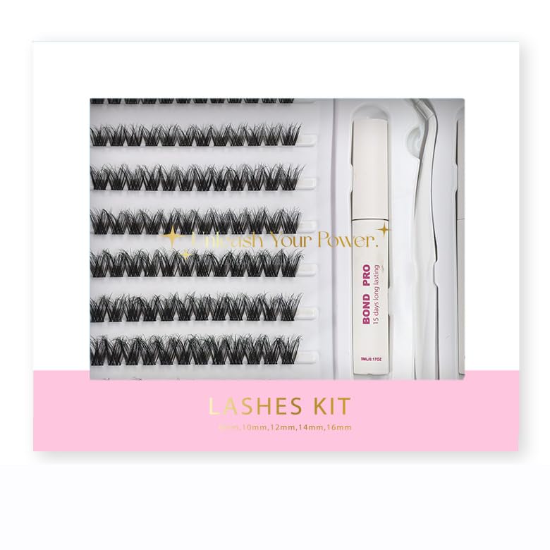 Lash Clusters DIY Kit 10-16mm with Bond, Remover & Tweezers