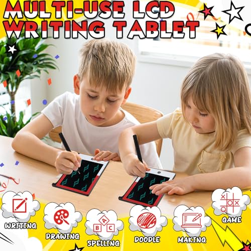 Nezyo 12 Pack LCD Writing Tablet 4.6" Doodle Board Party Favors