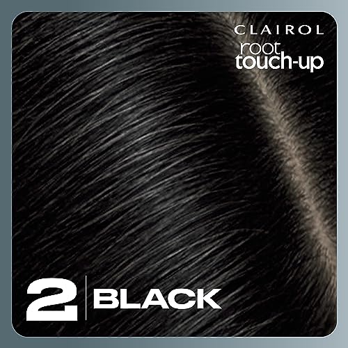 Clairol Root Touch-Up by Nice'n Easy Permanent Hair Dye, 2 Black Hair Color, Pack of 1