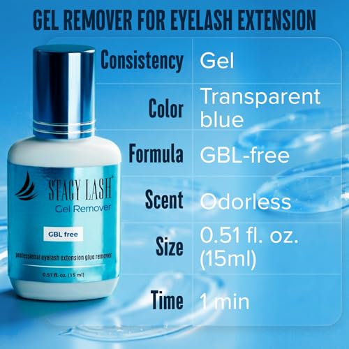 Eyelash Extension Remover Gel - Fast Dissolution Lash Glue Remover for Lash Extensions - 0.51 Fl Oz