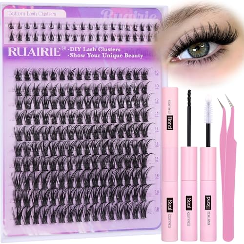 DIY Lash Clusters Kit with Bond & Seal Glue - 160pcs Natural Extensions