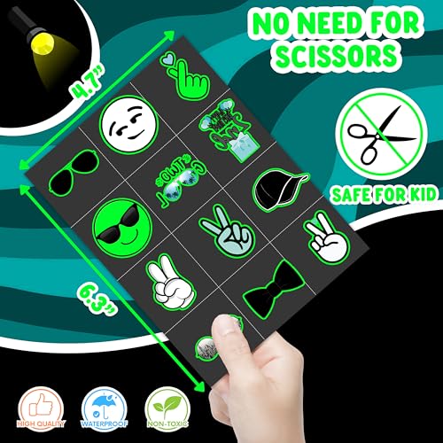 Glow in the Dark Temporary Tattoos for Kids – Party Favors