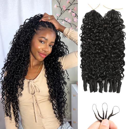 Mslily Burmese Curly Crochet Human Hair 24in 120g Natural Black - Miracle Knots