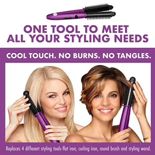 InStyler 4-in-1 Hair Straightener & Hot Brush - Ionic Ceramic Flat Iron