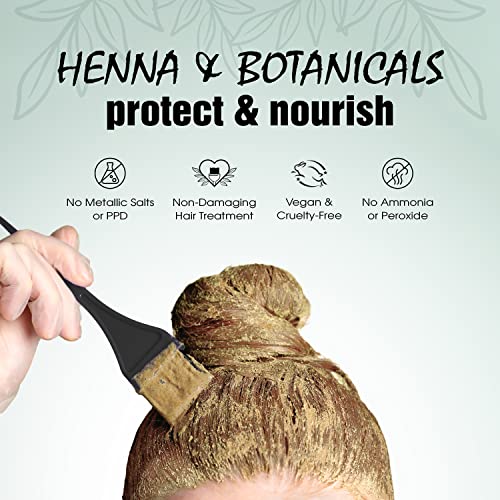 Light Mountain Henna Hair Color - Organic Light Brown Dye, 4 Oz