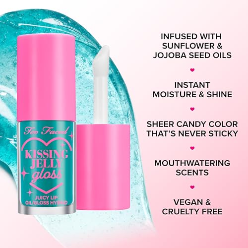 Too Faced Kissing Jelly Lip Oil - 12hr Hydrating Gloss