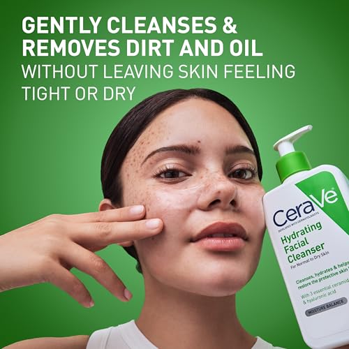 CeraVe Hydrating Facial Cleanser | Dry Skin Face Wash 16oz