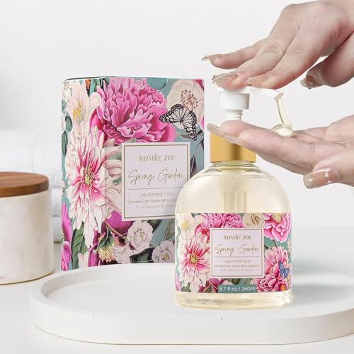 ROMIIE ZOI Liquid Hand Soap with Gift Box - Spring Garden - 260ml/ 8.7 fl.oz