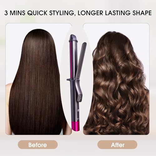 Nycoba 1.25-Inch Ceramic Curling Iron with Adjustable Heat