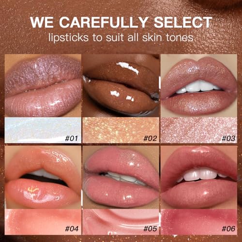 USHAS Lip Gloss - High-Shine Moisturizing Liquid Lip Stain