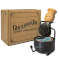 Gentleman Jon Complete Shaving Brush Kit ? Old Fashion Shaving Kit for Men, Includes Shave Brush, Bowl, Soap & Stand, Vintage Wet Shave Mug, Barber-Style 4-Piece Gift Set, Men's Barber Accessories