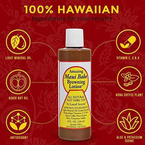 Maui Babe Browning Lotion 8 Ounces