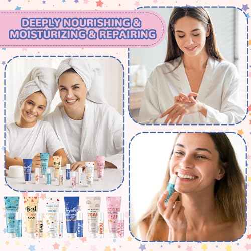 72set/288pcs Best Team Ever Gifts Christmas Bulk Gifts for Coworkers Women Employee Appreciation Gift Christmas Party Favors Xmas Stocking Stuffers Items Travel Hand Lotion and Lip Balm Set