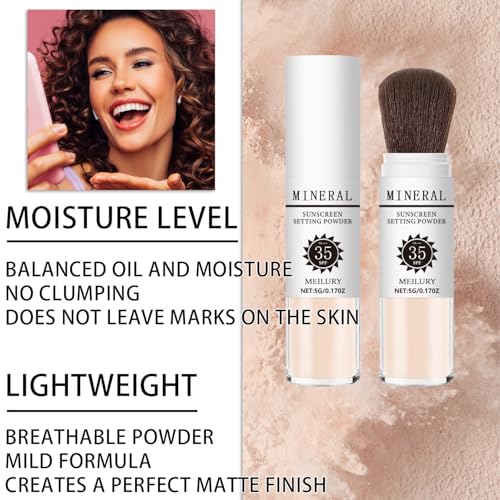 Sunscreen Setting Powder SPF 35 Mineral Brush