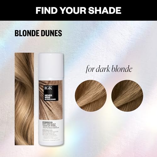 IGK Never Miss Root Touch-Up Spray - Dark Blonde 2oz