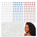 Go Ho 4th of July Star Face Gems - Self-Adhesive Rhinestones