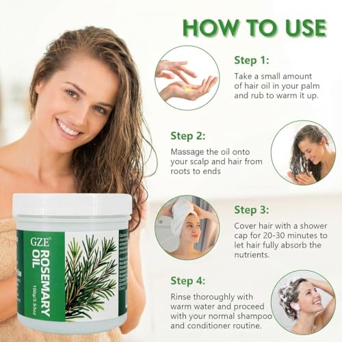 GZE Rosemary Hair Growth Grease - Natural Scalp Treatment, 100g