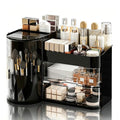 Rotating Makeup Organizer with Drawers - Large Capacity Cosmetic Storage