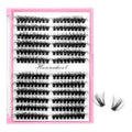 80D Cluster Lashes Mixed 8-16mm - 216Pcs DIY Eyelash Extensions
