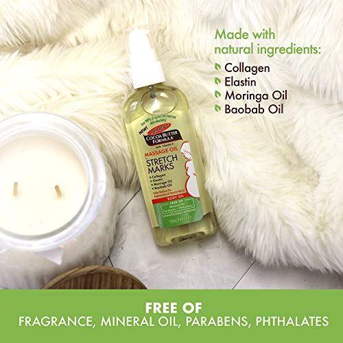 Palmer's Stretch Marks Massage Oil for Pregnancy & Weight Changes 3.4 Fl Oz
