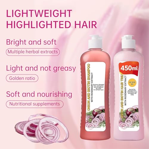 Onion Shampoo & Conditioner Set 15.22oz - Biotin Hair Care