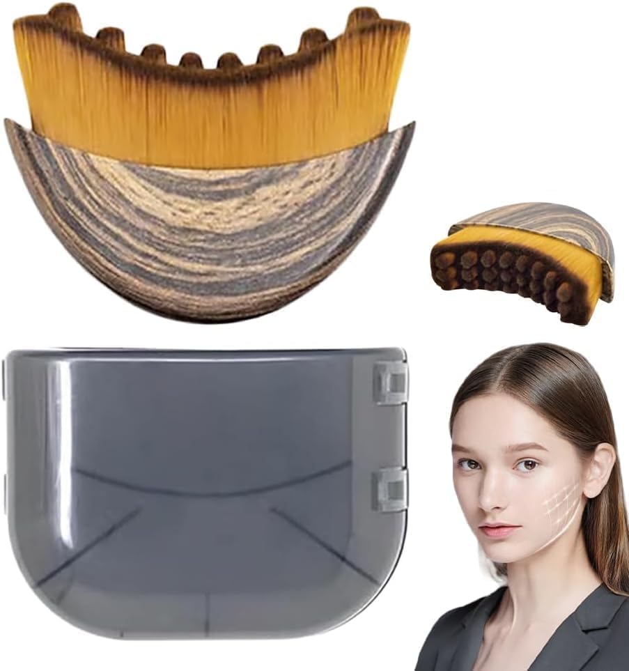 New Lymphatic Contour Face Brush, Lymphatic Drainage Massager for Face,Ergonomically Designed to Fit The Skin Precisely and Relieve Fatigue