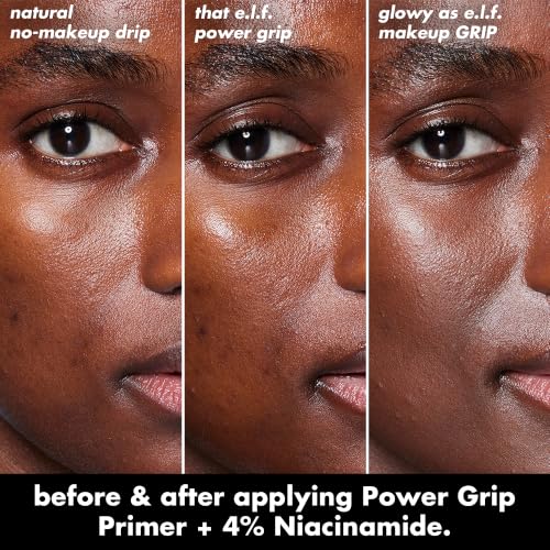 e.l.f. Power Grip Primer + Niacinamide Mini 0.5 fl oz - Gel Primer, Clear