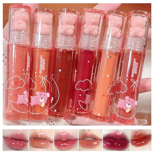 Yasovigi Jelly Lip Gloss Set 6pcs Moisturizing Lip Tint